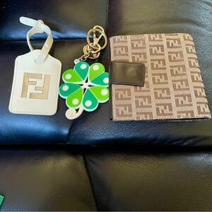 Fendi Wallet Key Chain and Luggage Tag
